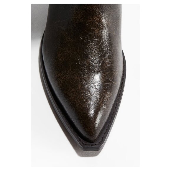 Brand new H&M Over the Knee Western Boots size 9, brown - Picture 3 of 3